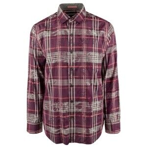 Tommy Bahama Men's Holiday Hula Long Sleeves Shirt X-Large Rum Berry